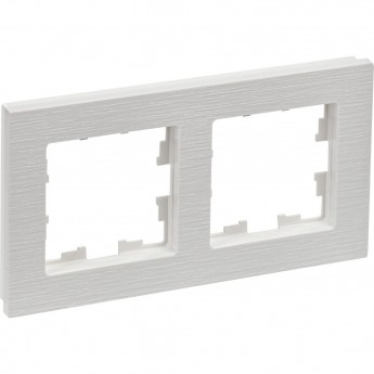 2-местная рамка IEK Brite ру-2-бр белый рифленый BR-M22-51-K01 2-местная рамка IEK Brite ру-2-бр белый рифленый BR-M22-51-K01