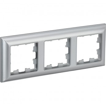 3-местная рамка IEK Brite ру-3-бр алюминий/алюминий BR-M32-12-K47 3-местная рамка IEK Brite ру-3-бр алюминий/алюминий BR-M32-12-K47