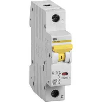 Автоматический выключатель IEK ВА47-60M 1Р 10А 6кА С - MVA31-1-010-C Автоматический выключатель IEK ВА47-60M 1Р 10А 6кА С - MVA31-1-010-C