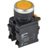 Кнопка d22мм IEK 1НО+1НЗ MASTER с фиксацией желтая MI-BT60-11T-3-21-K05