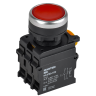 Кнопка с подсветкой и фиксацией IEK MASTER MI-BT60-11TD-3-11-K04 d=22мм 1NO+1NC красная MI-BT60-11TD-3-11-K004
