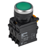 Кнопка с подсветкой и фиксацией IEK MASTER MI-BT60-11TD-3-11-K06 d=22мм 1NO+1NC зелёная MI-BT600-11TD-3-11-K06