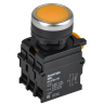 Кнопка с подсветкой IEK MASTER d=22мм 1NO+1NC жёлтая MI-BT60-11D-3-12-K05