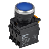 Кнопка с подсветкой IEK MASTER MI-BT60-11D-3-12-K07 d=22мм 1NO+1NC синяя MI-BT60-11D-33-12-K07