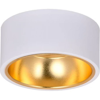 Накладной потолочный светильник IEK Lighting 4017 под лампу gx53 белый/золото