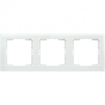 Рамка 3-местная горизонтальная IEK РГ-3-ББ BOLERO белый - EMB30-K01