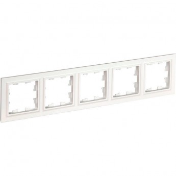 Рамка 5-м IEK BRITE РУ-5-БрБ белая BR-M52-K01 Рамка 5-м IEK BRITE РУ-5-БрБ белая BR-M52-K01