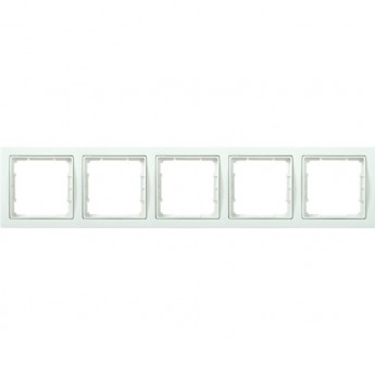 Рамка 5-местная квадратная IEK РУ-5-ББ BOLERO Q1 белый - EMB52-K01-Q1 Рамка 5-местная квадратная IEK РУ-5-ББ BOLERO Q1 белый - EMB52-K01-Q1