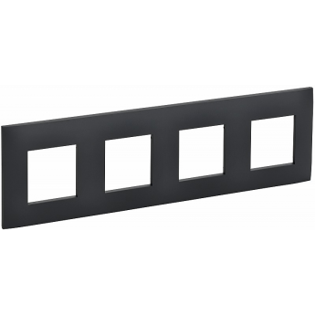 Рамка на 4 поста IEK SKANDY SK-F04G графит SK-M42-K53