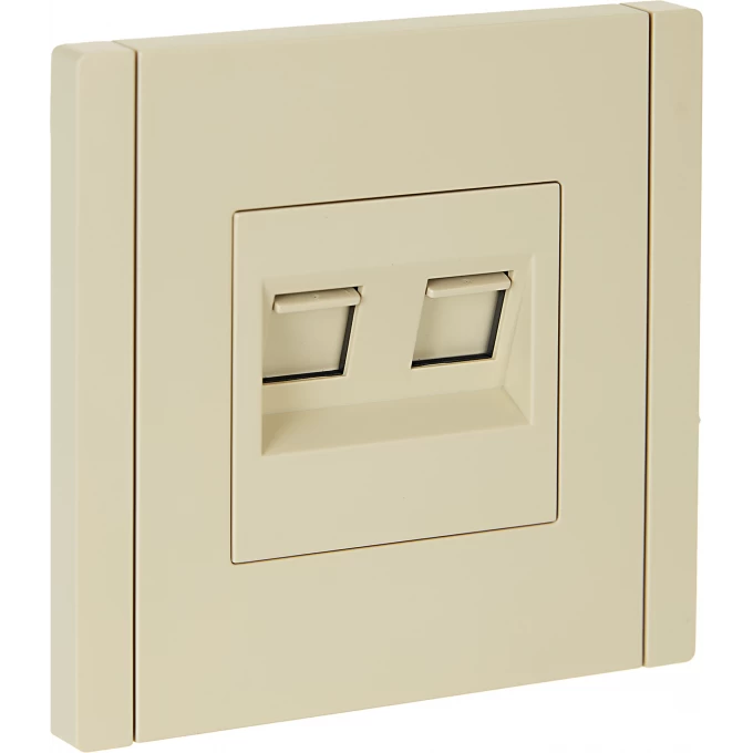 Розетка компьютерная 2-местная IEK FORTEPIANO RJ45 категория 5E FP433 ваниль FP-K20-1-K10 Розетка компьютерная 2-местная IEK FORTEPIANO RJ45 категория 5E FP433 ваниль FP-K20-1-K10