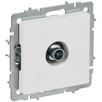 Розетка телевизионная оконечная IEK BR-A10-O-K91 TV СП BRITE РТВ11-0-БрАБ белая