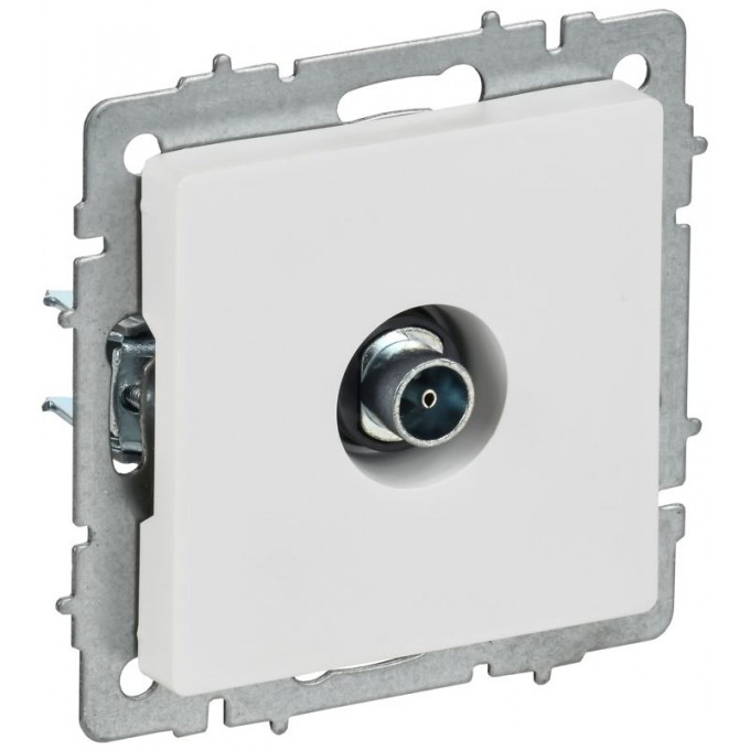 Розетка телевизионная оконечная IEK TV СП BRITE РТВ11-0-БрАБ белая BR-A10-O-K91