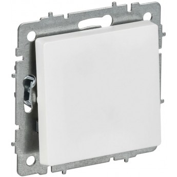 Выключатель 1-клавишный IEK СП BRITE BR-V10-0-10-K91 ВС10-1-0-БрАБ 10А механизм арктич. белая