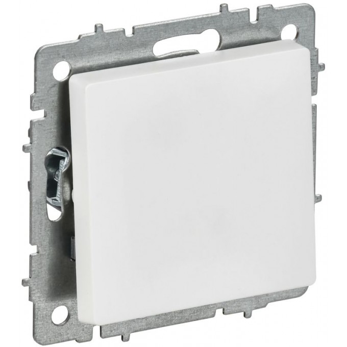 Выключатель 1-клавишный IEK СП BRITE ВС10-1-0-БрАБ 10А механизм арктич. белая BR-V10-0-10-K91